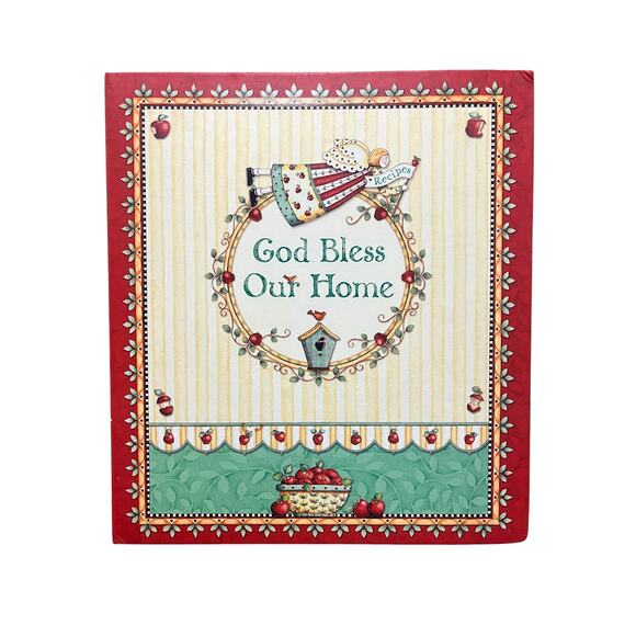 Deluxe Recipe Binder "An Apple A Day" by Karla Dornacher Full Size Hardcover - Picture 2 of 5